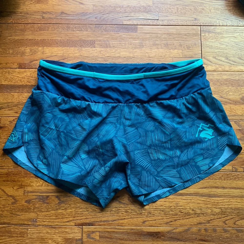 Trail running shorts, all your gear in the waistband.
